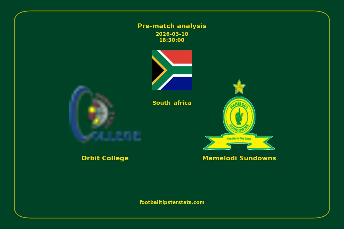 Pre-match analysis: Orbit College vs Mamelodi Sundowns on 2026-03-10